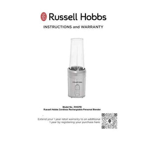 Russell Hobbs Cordless Rechargeable Personal Blender RHCPB (863101)